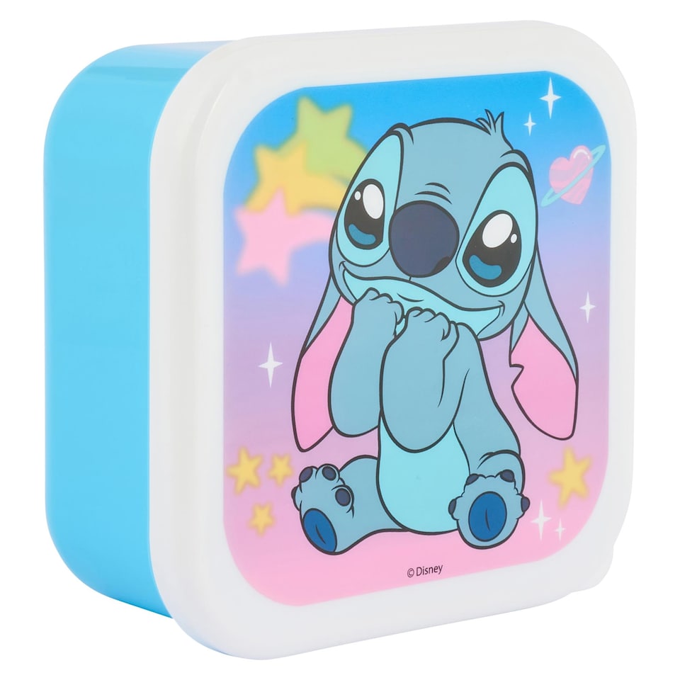 image 1 of Stitch Brush 3 Snack Lunch Box Set of 3