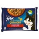 obrázok 1 z Felix Sensations Sauces kapsičky pre mačky morka, jahňacie v omáčke 4 x 85 g