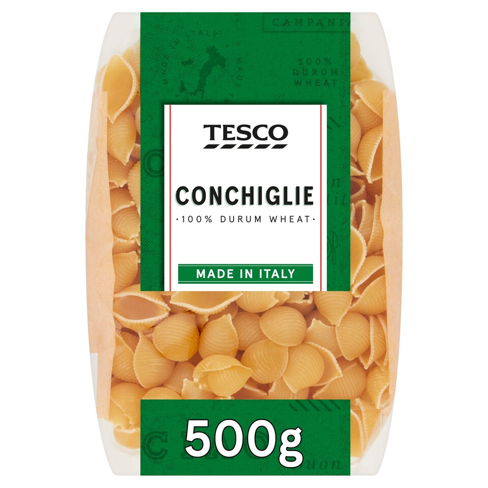 Tesco Conchiglie Pasta Shells 500G
