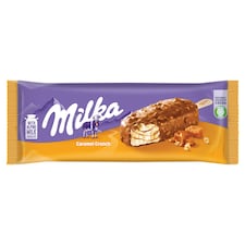 Milka Caramel Crunch mražený krém s rostlinným tukem s vanilkovou příchutí 90ml