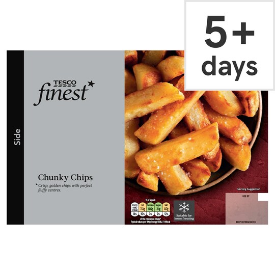 Tesco Finest Chunky Chips 449G Tesco Groceries