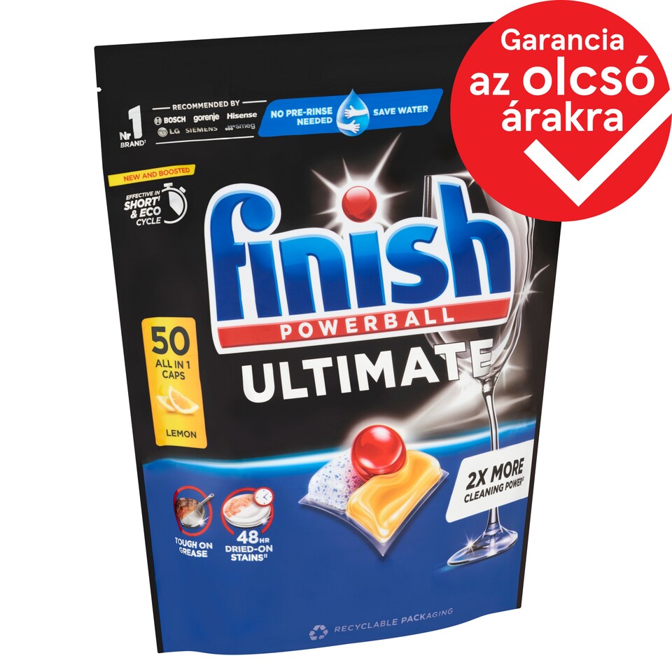 Finish Powerball Ultimate All in 1 Citrom mosogatógép kapszula 50 db 645 g