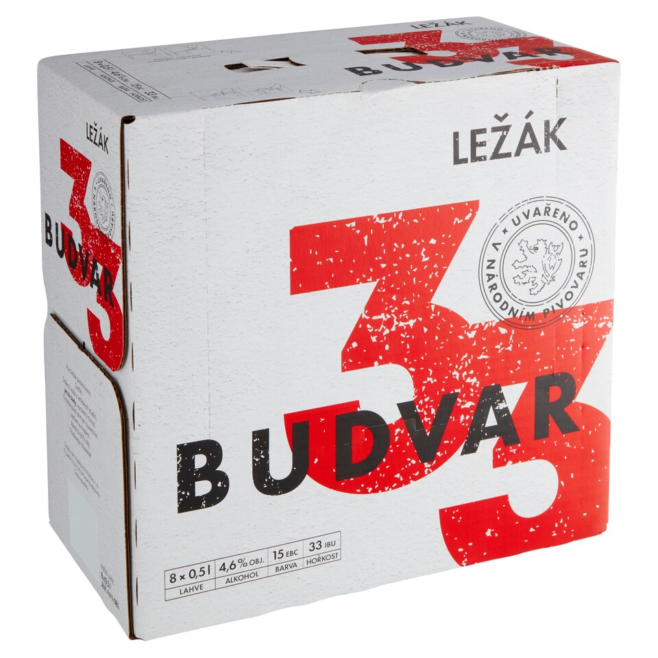 image 1 of Budějovický Budvar Budvar 33 Lager 8 x 0.5l