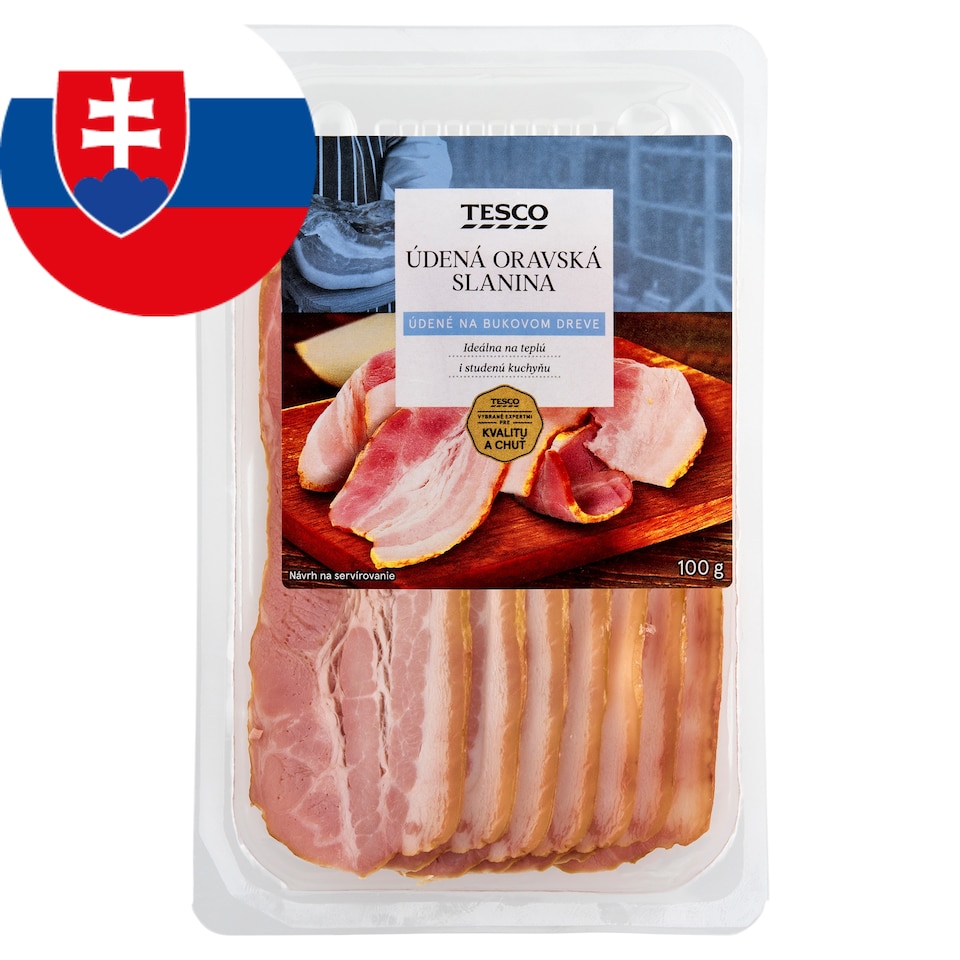 Tesco Údená oravská slanina 100 g