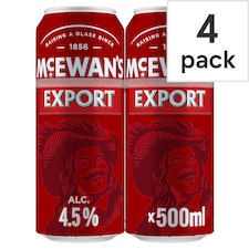 McEwan's Export Ale Beer Can 4x500ml