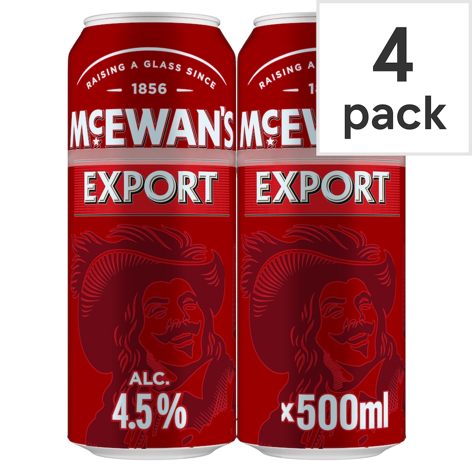 McEwan's Export Ale Beer Can 4x500ml