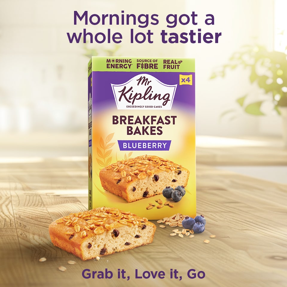 image 1 of Mr Kipling Blueberry Breakfast Bakes Snack Cakes 4 pack