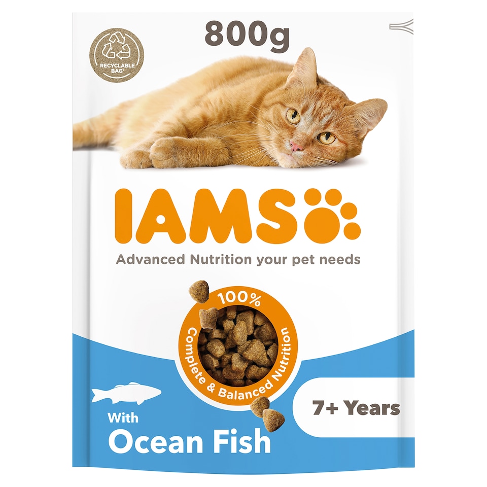 image 1 of Iams Cat Food Senior With Ocean Fish 800G
