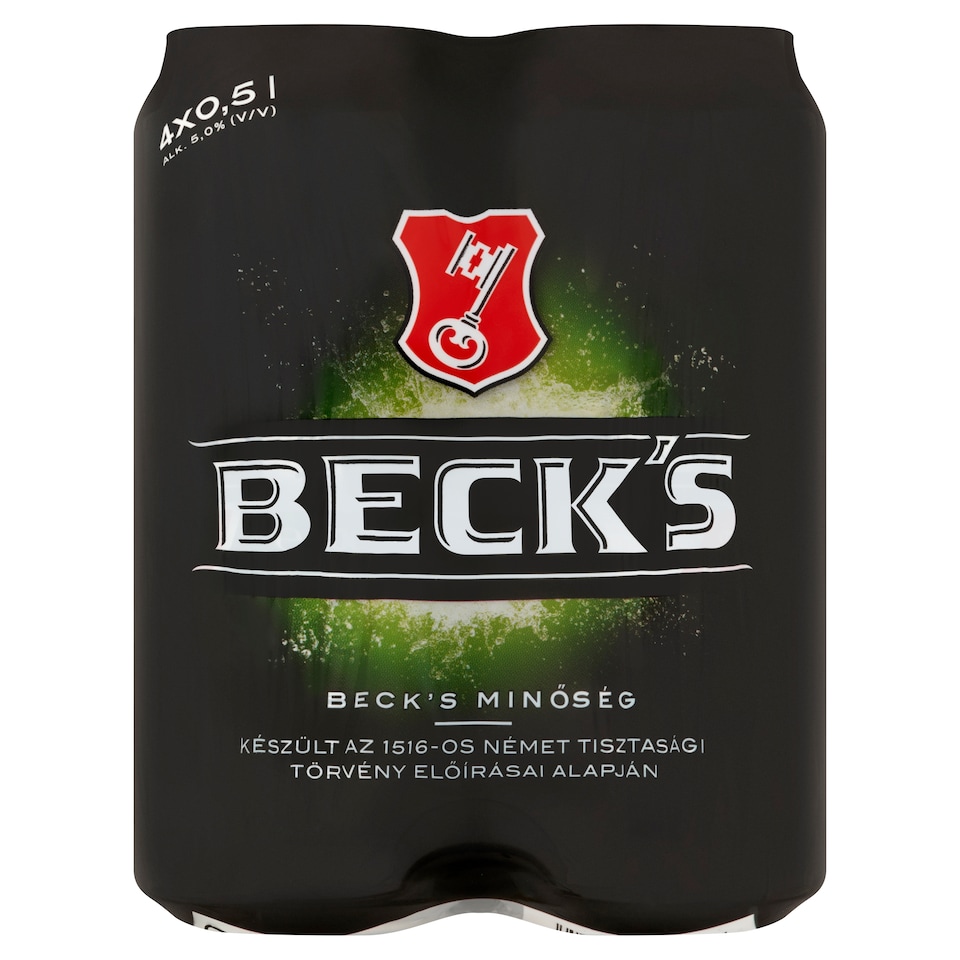 Beck's minőségi világos sör 5% 4 x 0,5 l  1. kép