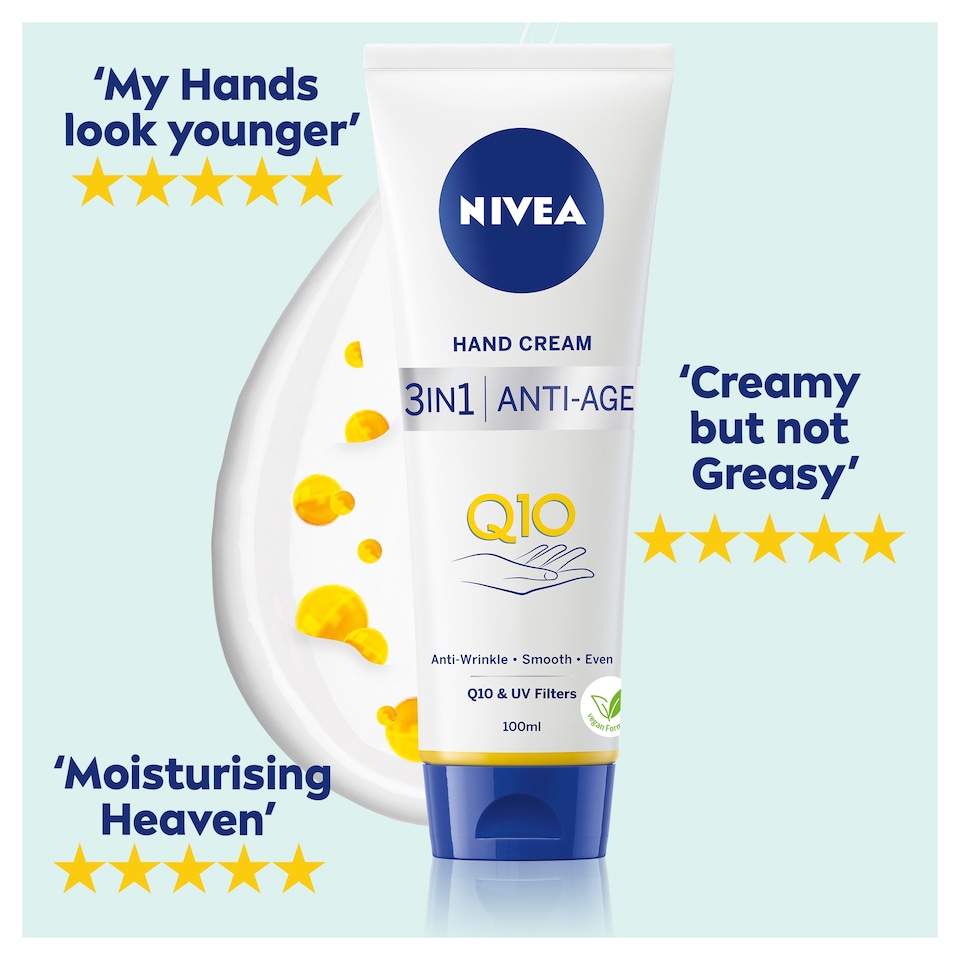image 1 of NIVEA Q10 3in1 Anti-Age Hand Cream 100ml