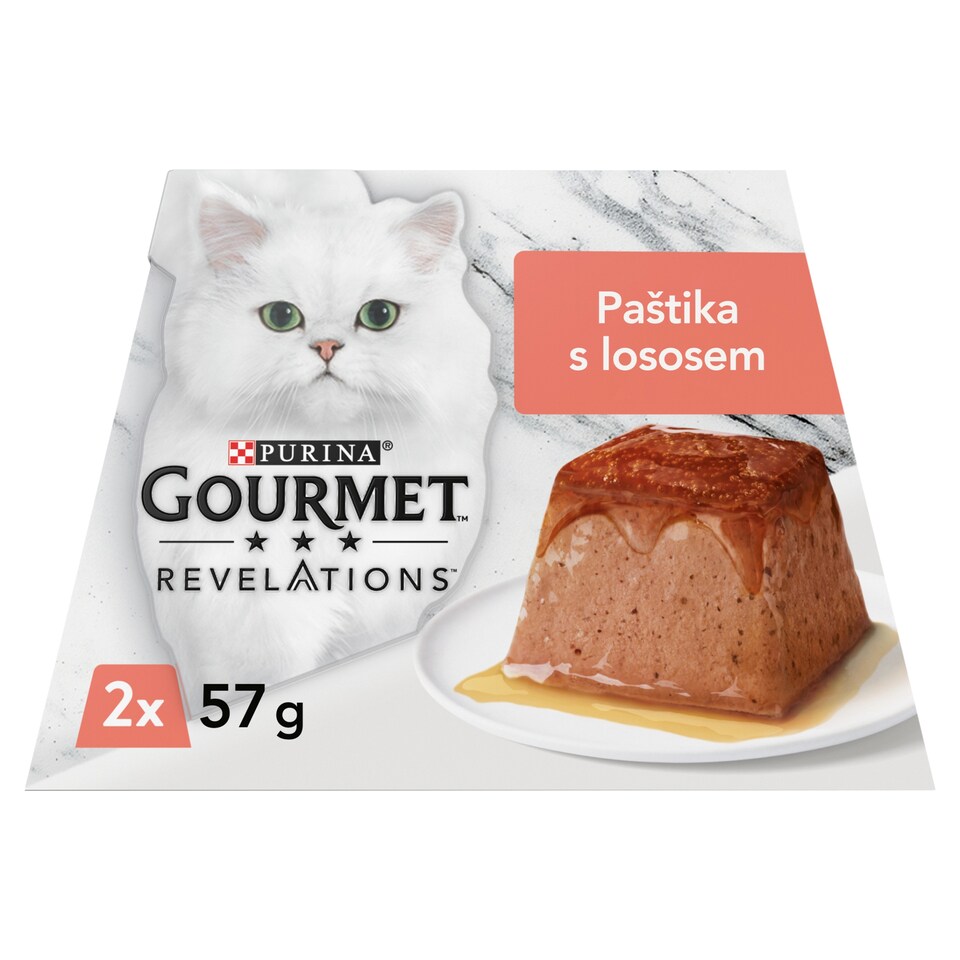 Obrázek 1 pro produkt Gourmet Revelations pro kočky losos paštika v omáčce 2 x 57g
