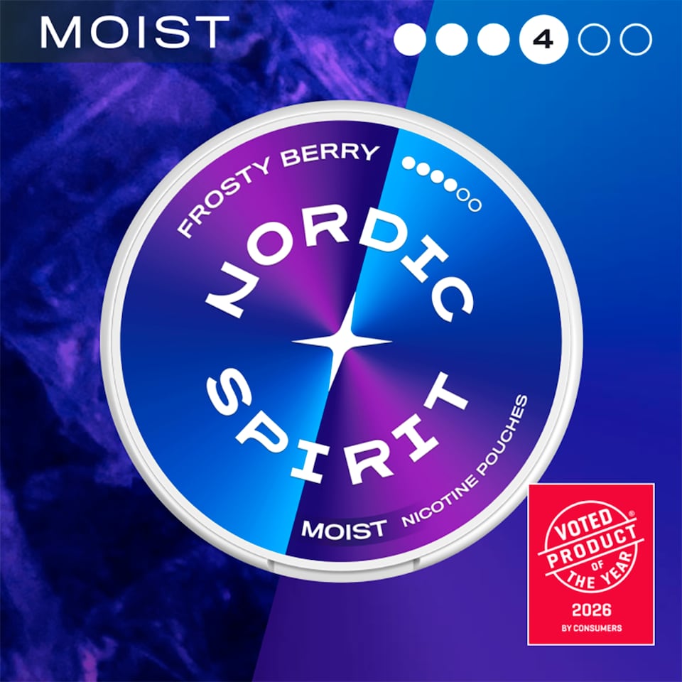 image 1 of Nordic Spirit Frosty Berry Extra Strong - Tobacco Free Nicotine Pouches 20 Pack 11mg 14g