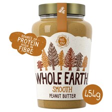 Whole Earth Smooth Peanut Butter 454G