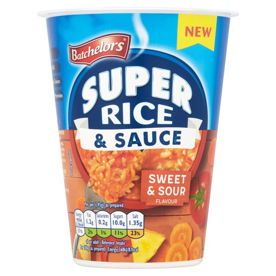 Batchelors Super Rice & Sauce Sweet & Sour 60G Tesco Groceries