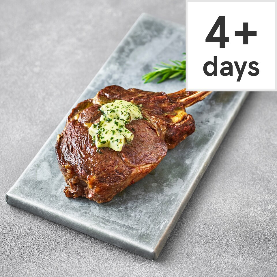 image 1 of 41. Tesco Finest 30-Day Matured Beef Tomahawk Steak 0.95-1.4kg (Serves 4 to 6)