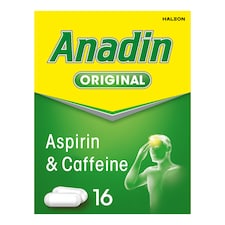 Anadin Original Pain Relief Tablets - Aspirin, Caffeine 16s