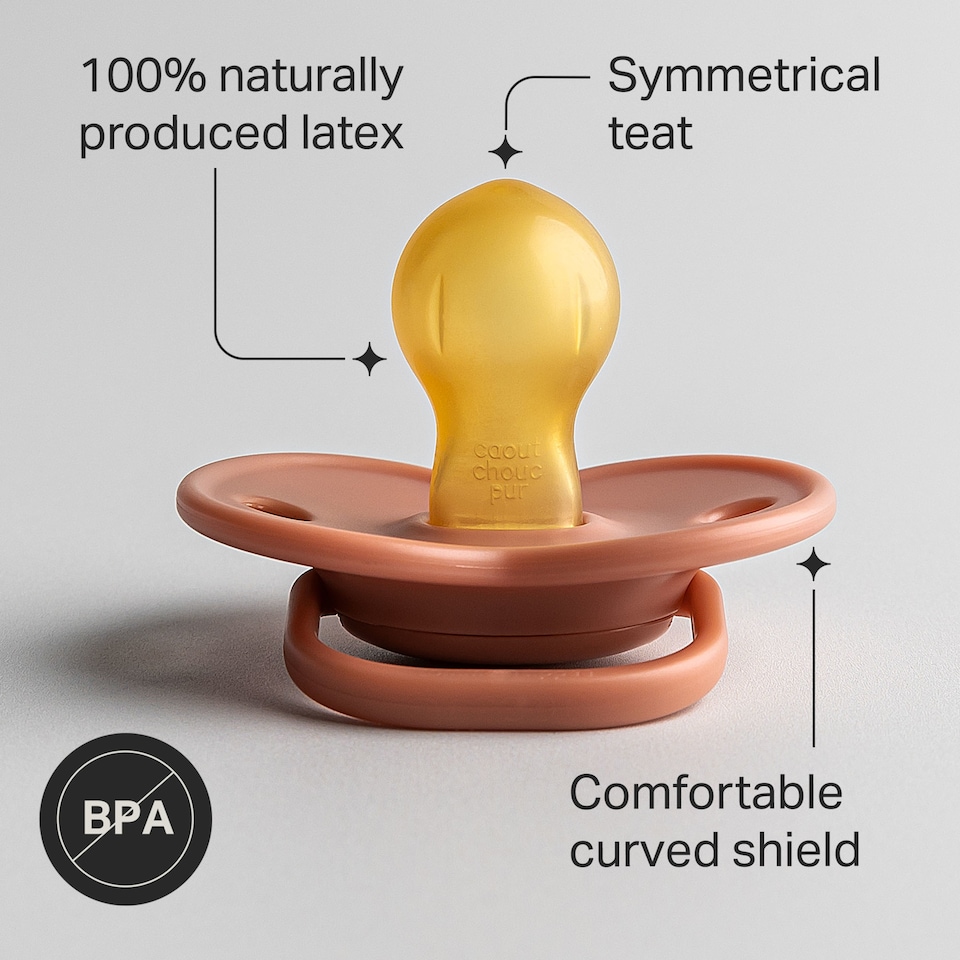 image 1 of Tommee Tippee Cherry Latex Soother, 18-36m, Pack of 2