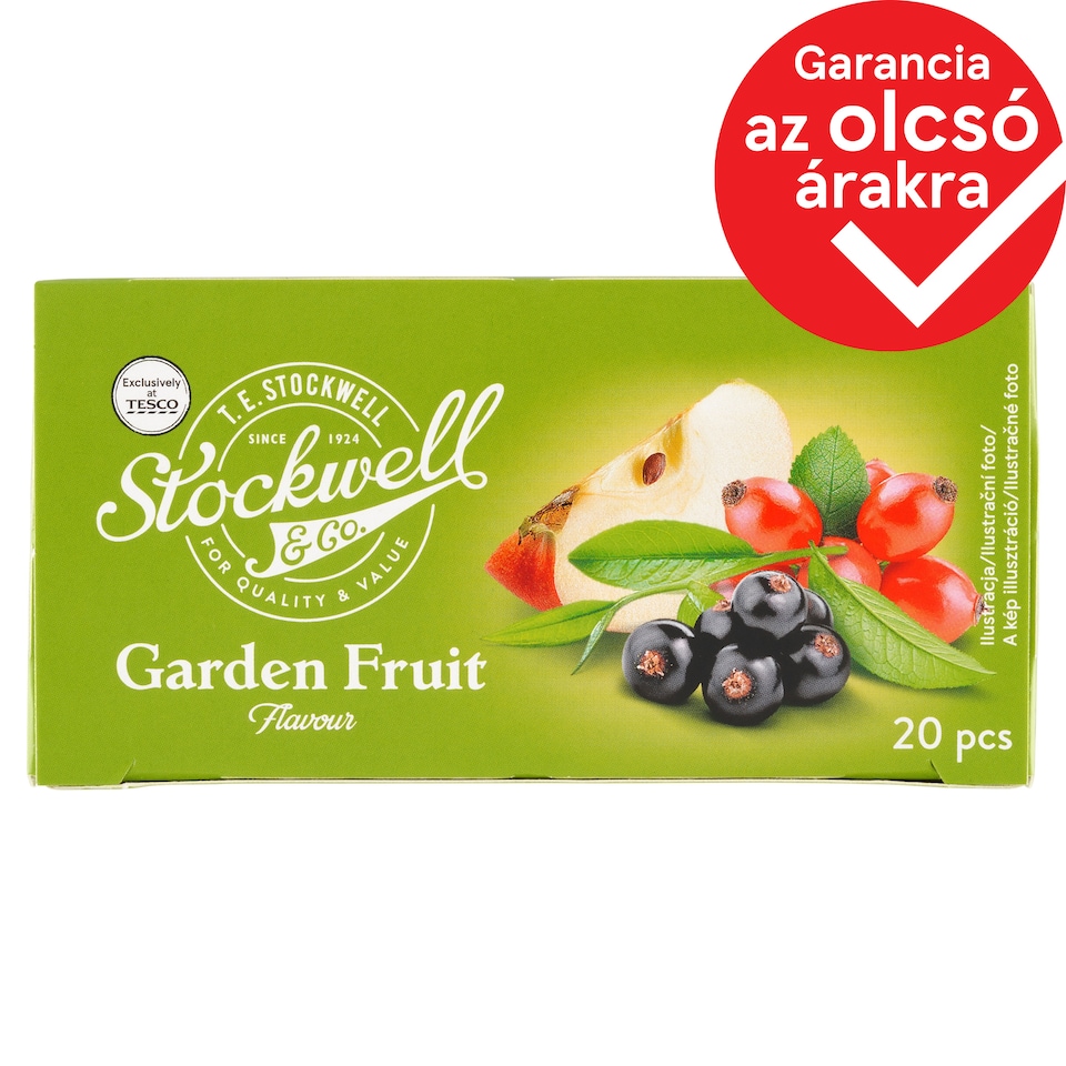 Stockwell & Co. aromatizált, filteres vegyesgyümölcs ízű gyümölcstea 20 filter 40 g