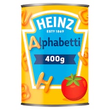 Heinz Alphabetti Pasta In Tomato Sauce 400G