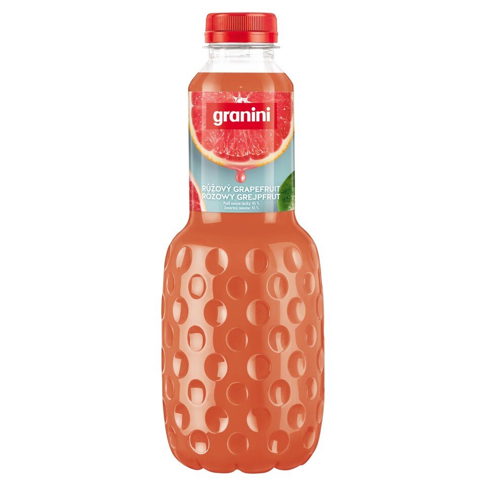 granini Růžový grapefruit 1l