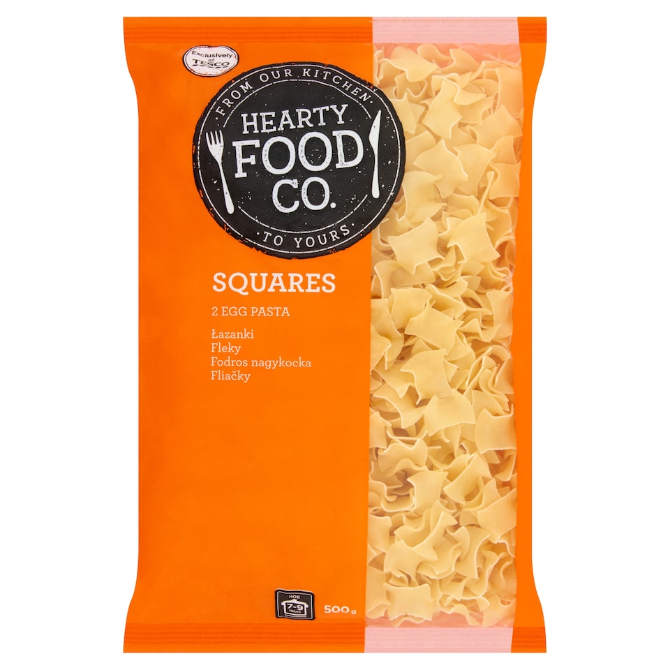 Hearty Food Co. Squares 2 Egg Pasta 500 g