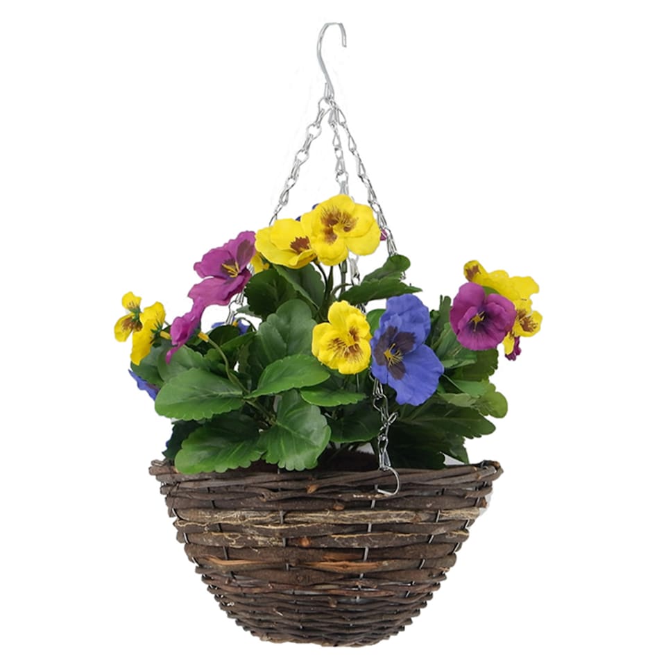 Bayswood Mixed Pansy Hanging Basket