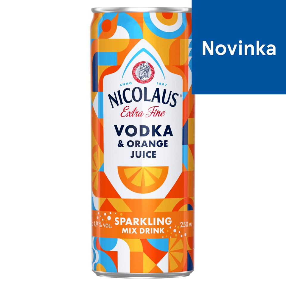 Nicolaus Extra Fine Vodka & Orange Juice Sparkling Mix Drink 4.9 % 250 ml