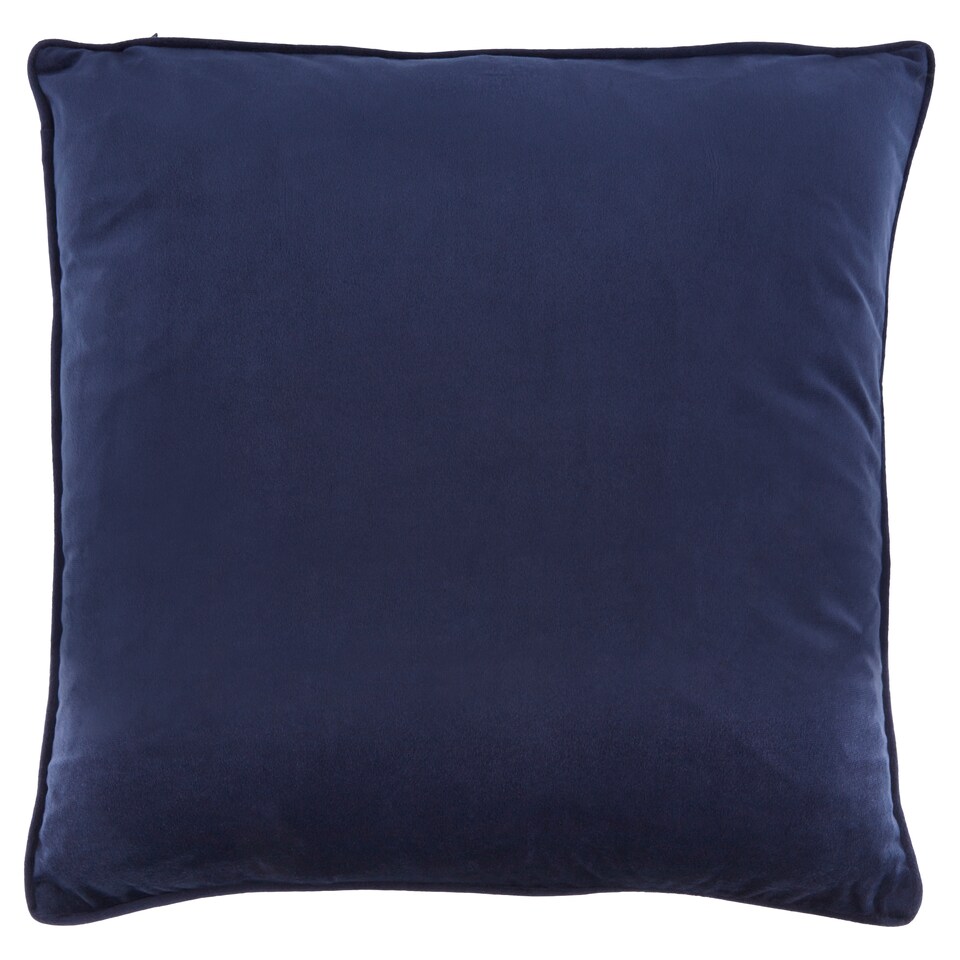 image 1 of Tesco Velour Cushion Navy
