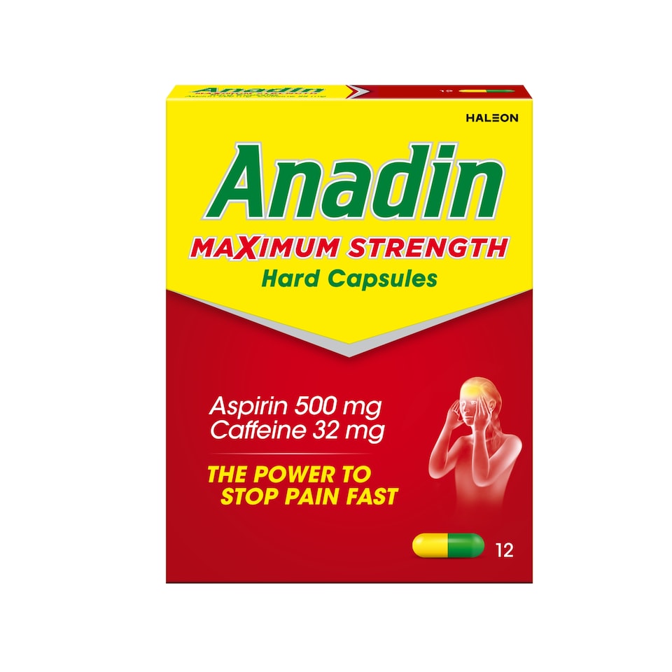 ANADIN MAXIMUM  STRENGTH        CAPSULES 12'S   