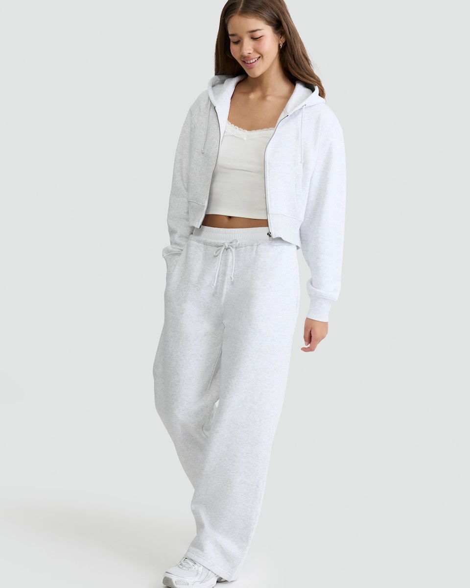 image 1 of OH ME OH MY Cotton Rich Zip Up Hoodie in Grey