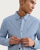 image 1 of F&F Pure Cotton Check Button-Down Shirt in Blue