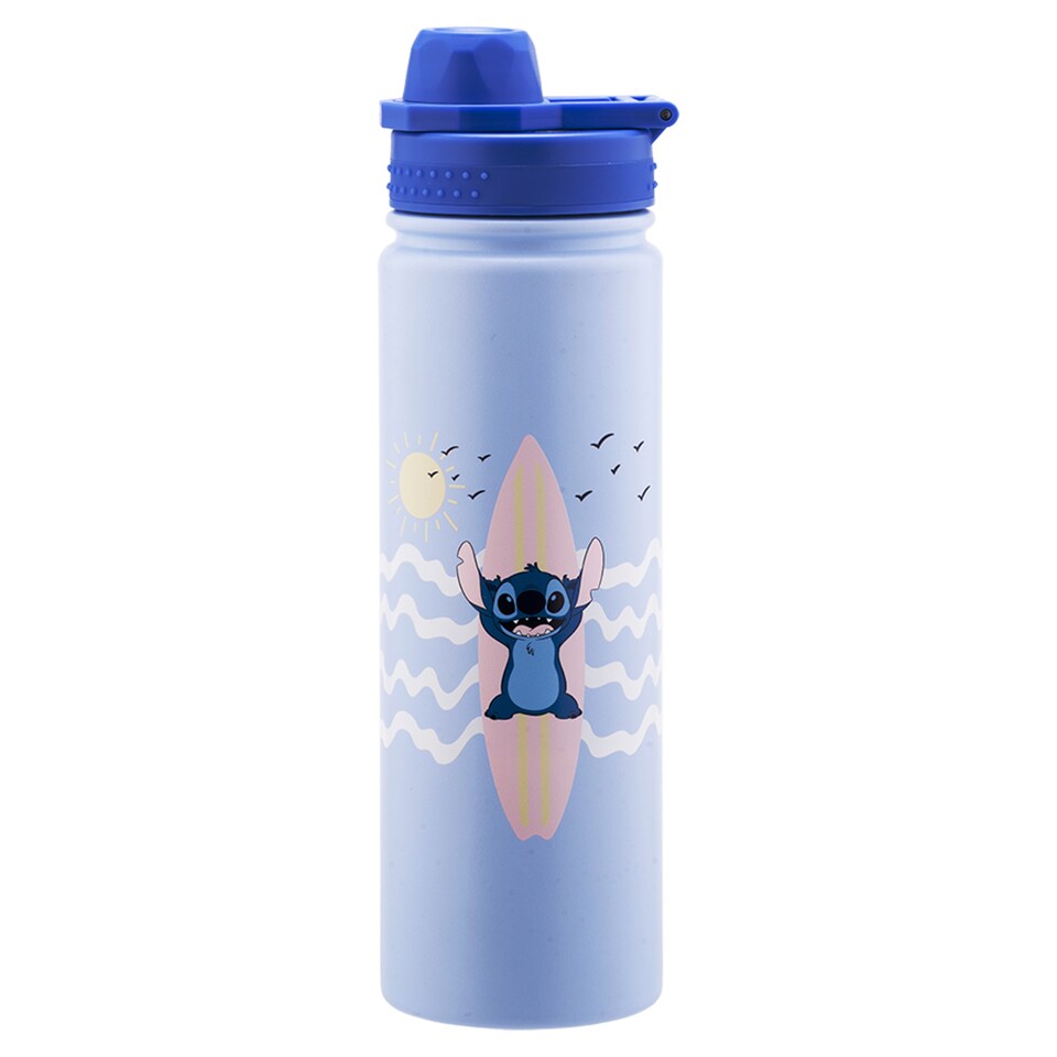 image 1 of Tesco Disney Stitch Dual Stainless Steel Bottle 650ML