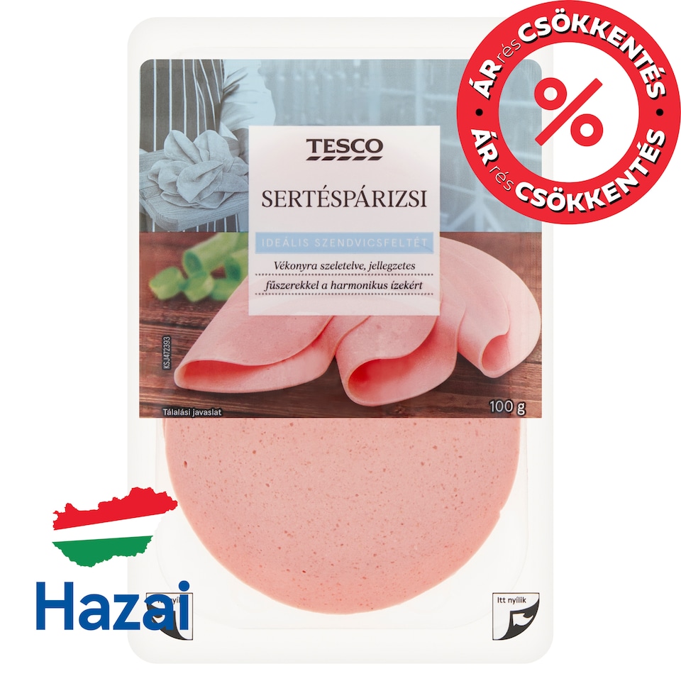 Tesco Sliced Pork Bologna Sausage 100 g