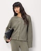 image 2 of F&F Textured Button Up Cardigan in Olive