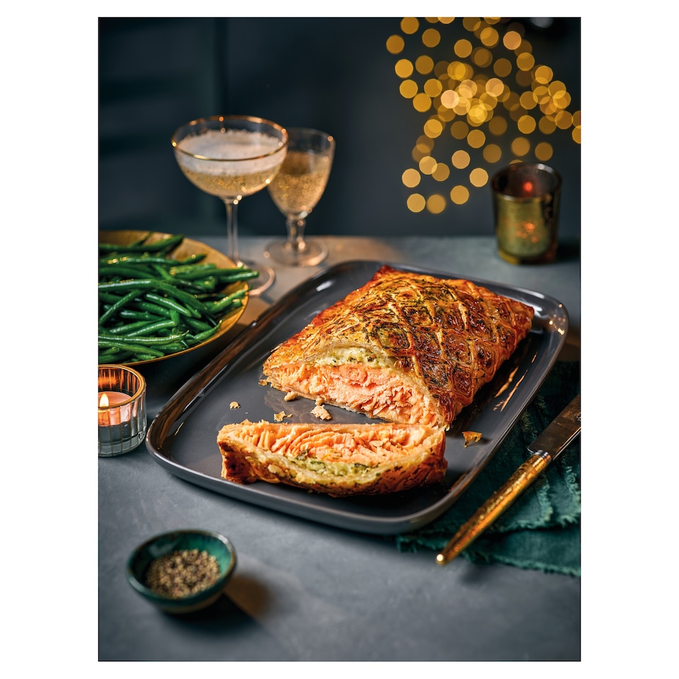image 1 of 56. Tesco Finest Salmon Wellington 795g (Serves 4)