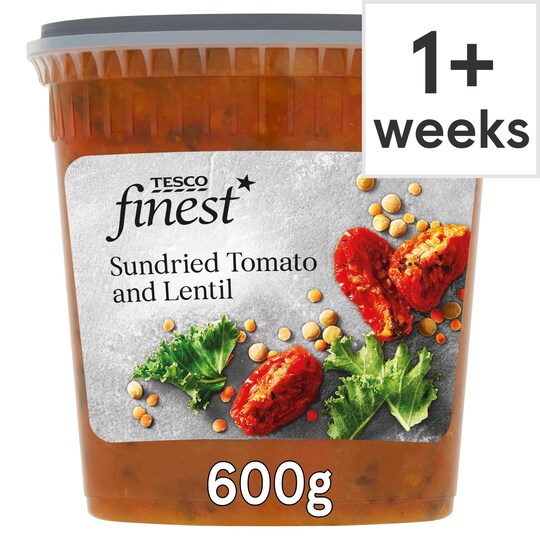 Tesco Finest Vine Sun Dried Tomato & Lentil Soup 600G Tesco Groceries