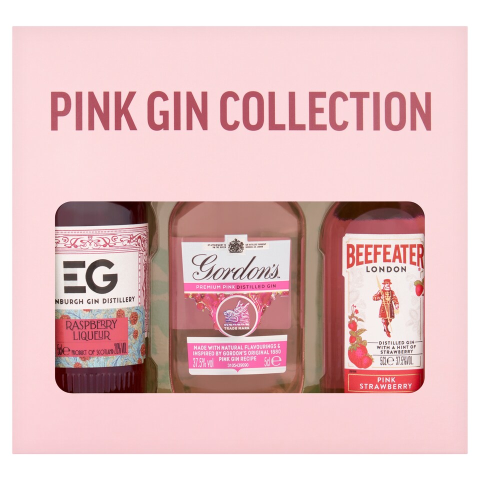 Beams The Pink Gin Collection 3 x 5cl Gift Set