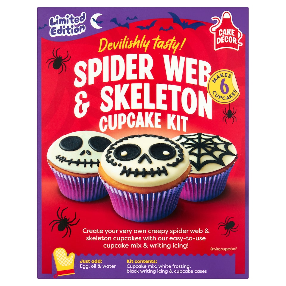 Cake Decor Spider Web Cupcake Kit 232g