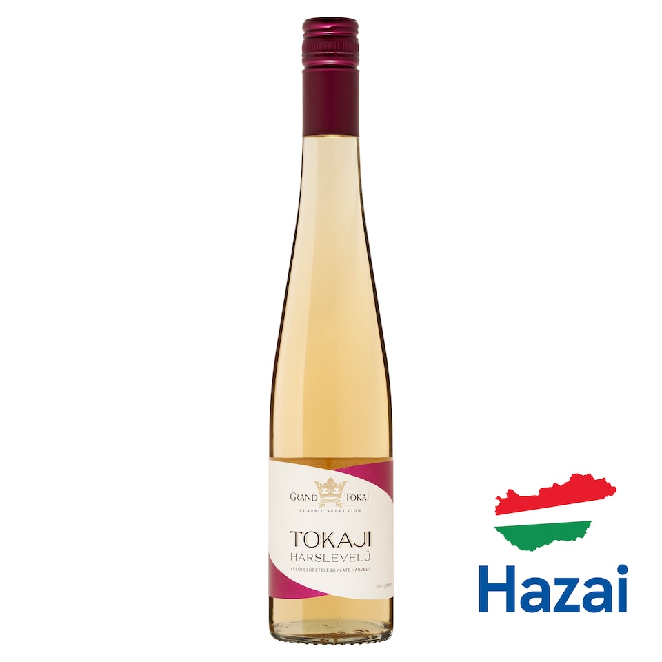 Grand Tokaj Classic Selection Tokaji Hárslevelű késői szüretelésű édes fehérbor 10,5% 0,5 l  1. kép