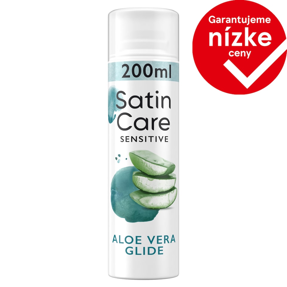 image 1 of Gillette Satin Care Shaving Gel Sensitive Aloe Vera Glide 200ml