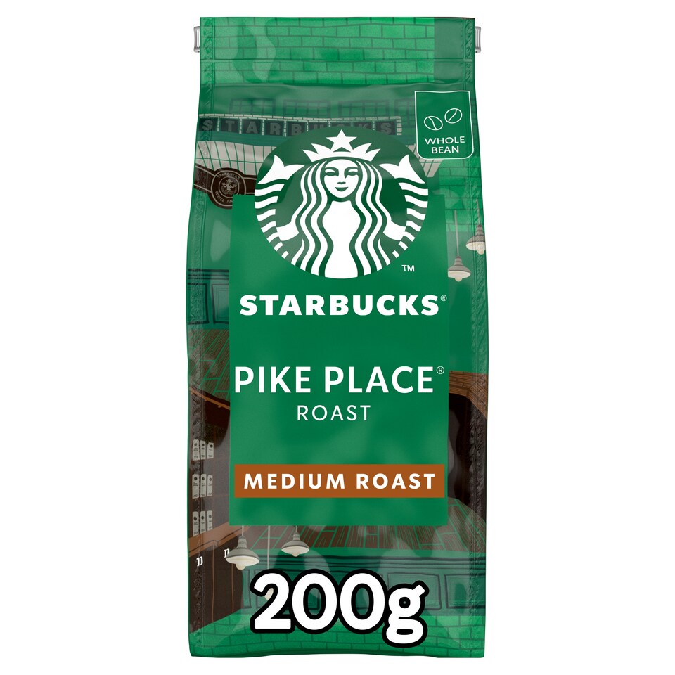 Starbucks Pike Place Roast Whole Bean Coffee 200 g