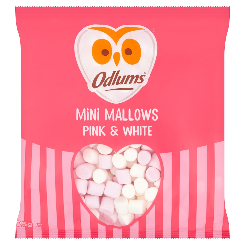 Odlums Mini Mallows Pink And White 125G