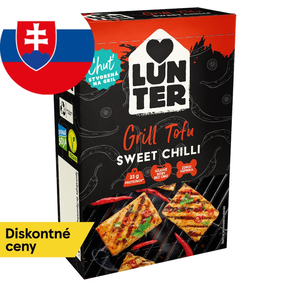 LUNTER Marinované tofu Sweet Chilli 180 g