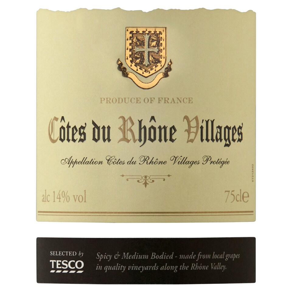 image 1 of Tesco Cotes du Rhone Villages 75cl
