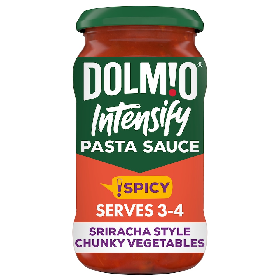 image 1 of Dolmio Intensify Pasta Sauce Spicy Sriracha Style Chunky Vegetables 400g