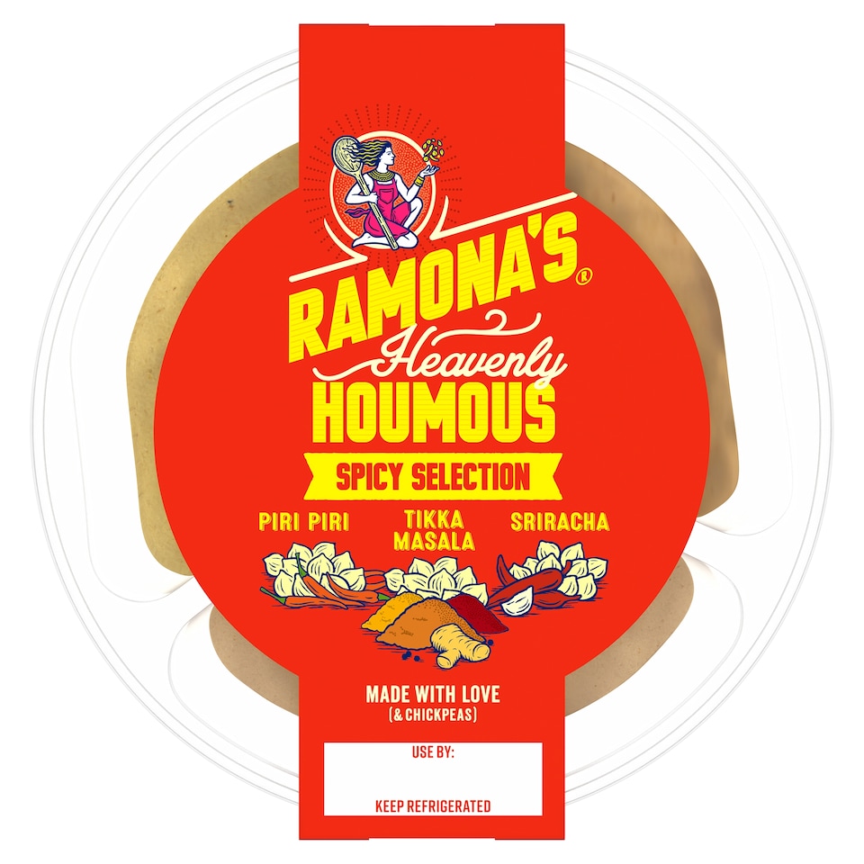Ramona's Heavenly Houmous Spicy Selection 300g