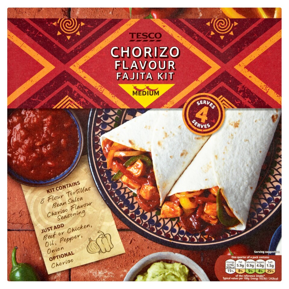 Tesco Chorizo Kit 500G