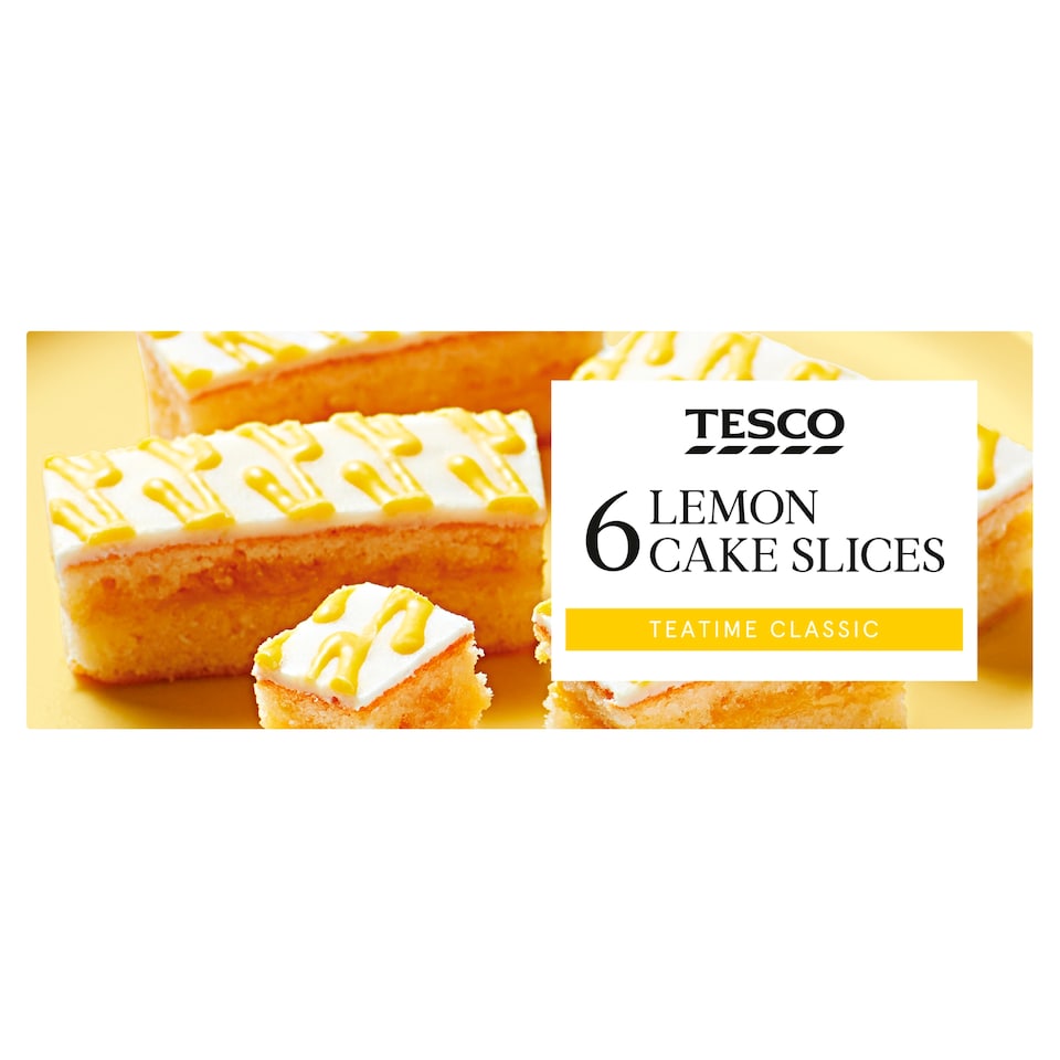 Tesco Lemon Cake Slices 6 Pack