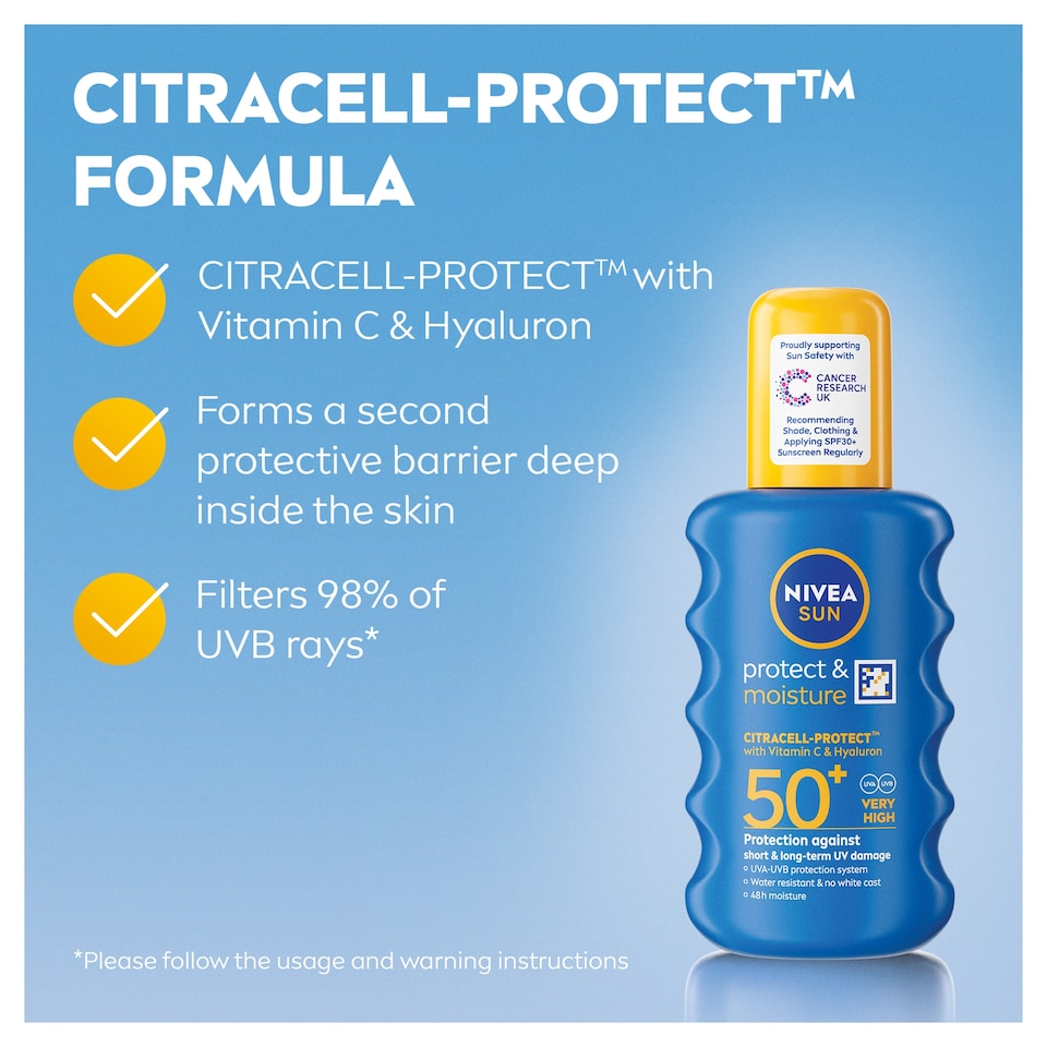 image 1 of NIVEA SUN Protect & Moisture Sun Lotion SPF50+ 200ml