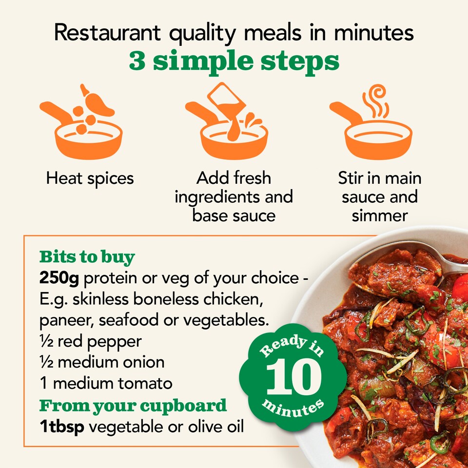 image 1 of The Spice Tailor Spicy Bengali Jalfrezi Curry Kit 300g